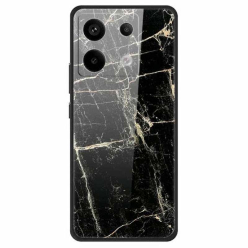 Coque Xiaomi Redmi Note 13 Pro 5G / Poco X6 5G Verre Trempé Grain Noir Platine