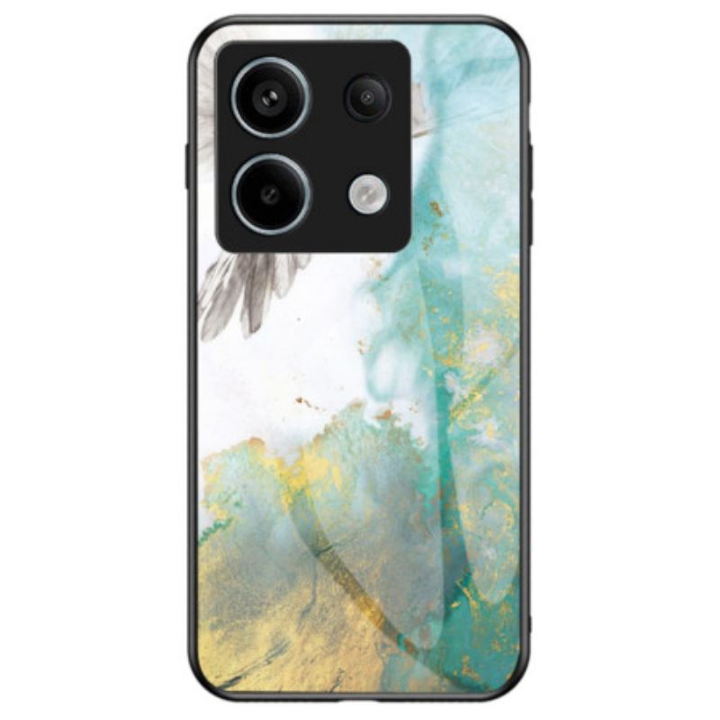 Coque Xiaomi Redmi Note 13 Pro 5G / Poco X6 5G Verre Trempé Marbre et Colombe Volante