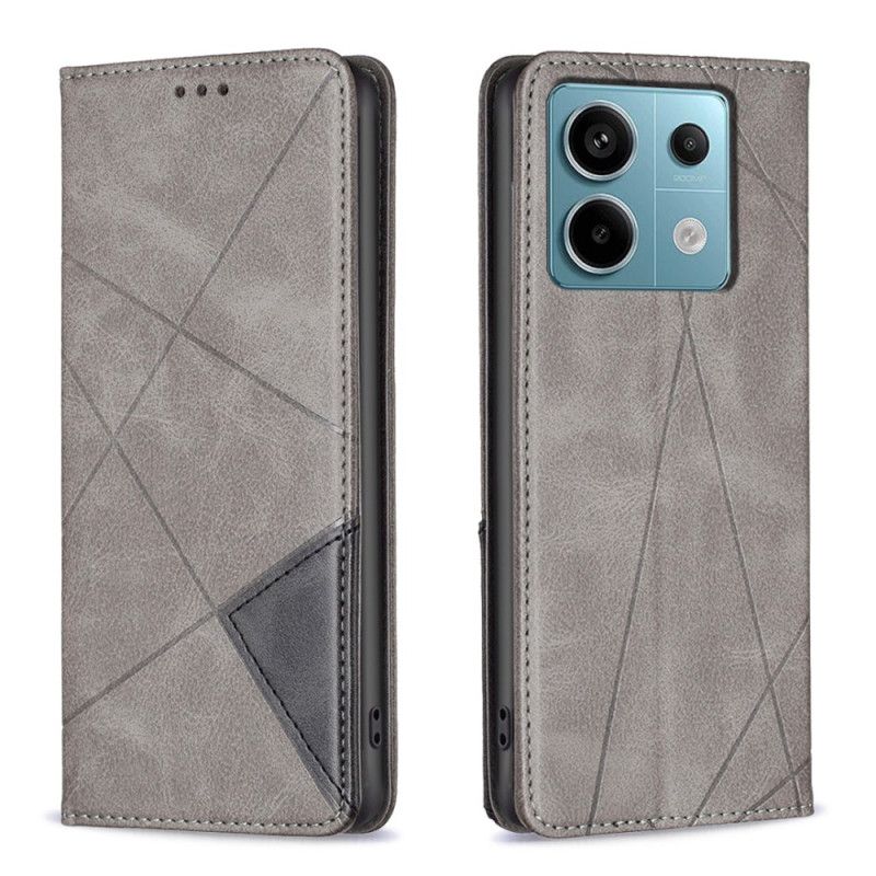 Flip Cover Xiaomi Redmi Note 13 Pro 5G / Poco X6 5G Motifs Géométriques