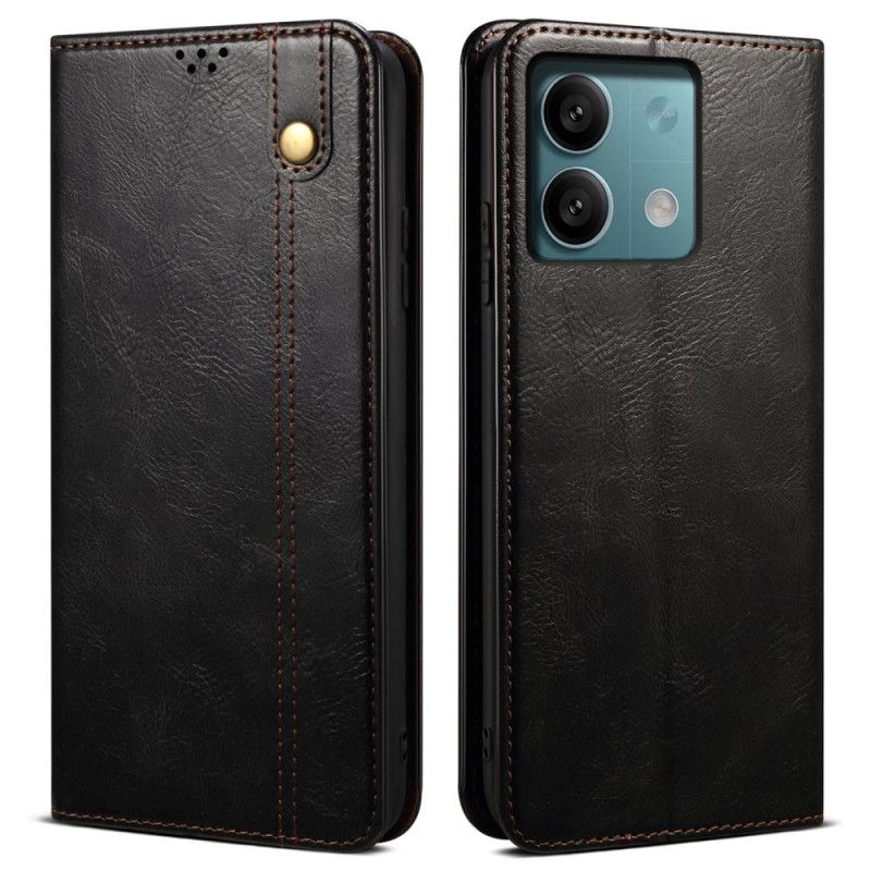 Flip Cover Xiaomi Redmi Note 13 Pro 5G / Poco X6 5G Simili Cuir Ciré