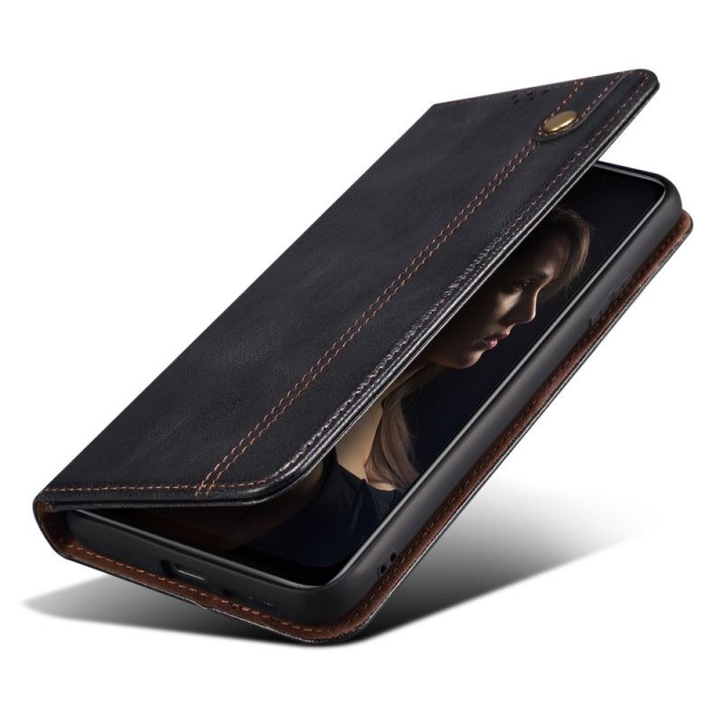 Flip Cover Xiaomi Redmi Note 13 Pro 5G / Poco X6 5G Simili Cuir Ciré