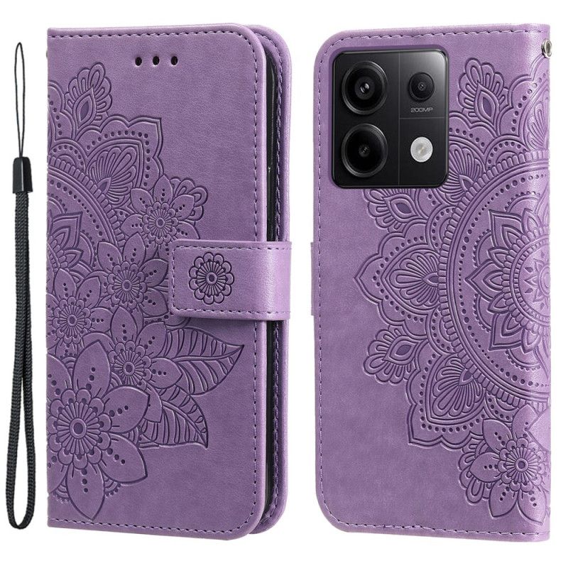 Housse Xiaomi Redmi Note 13 Pro 5G / Poco X6 5G Mandala avec Lanière