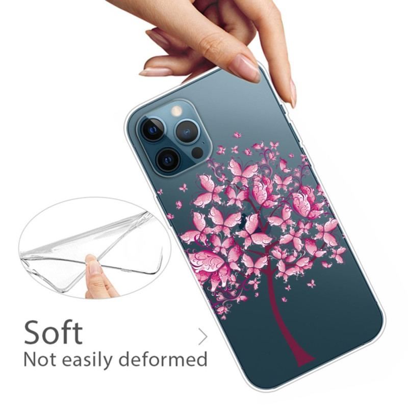 Coque iPhone 14 Pro Arbre Rose