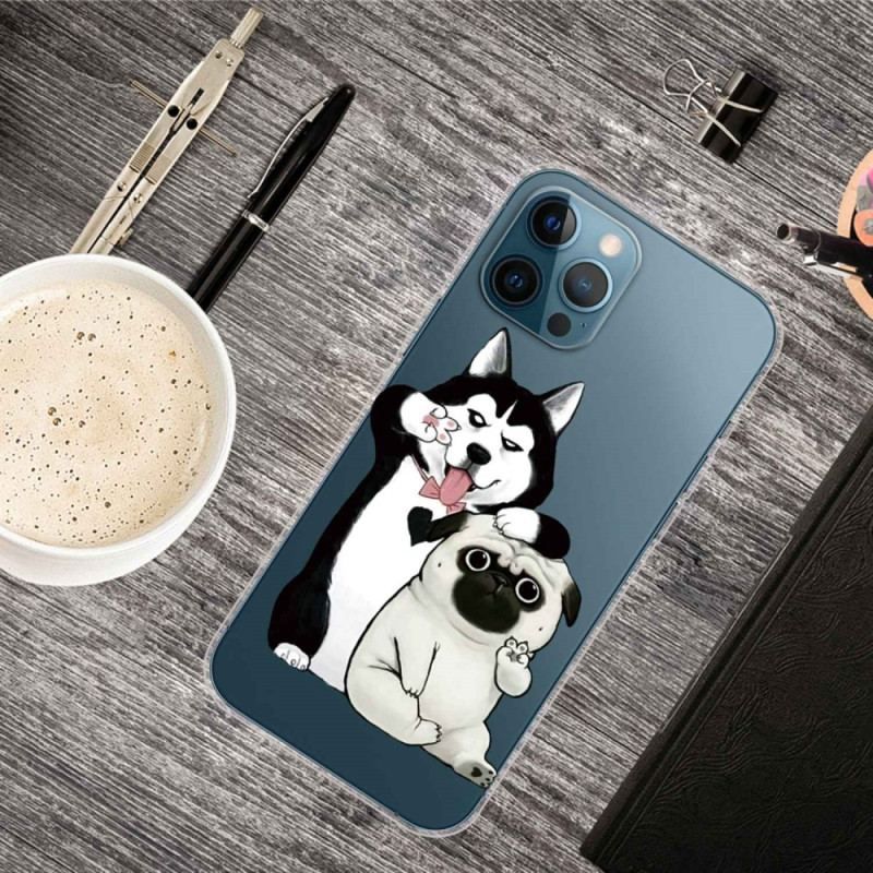 Coque iPhone 14 Pro Drôles de Chiens