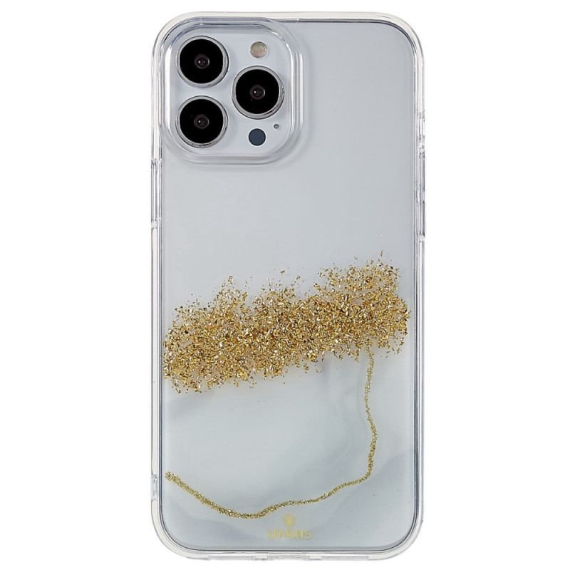 Coque iPhone 14 Pro Paillettes Art