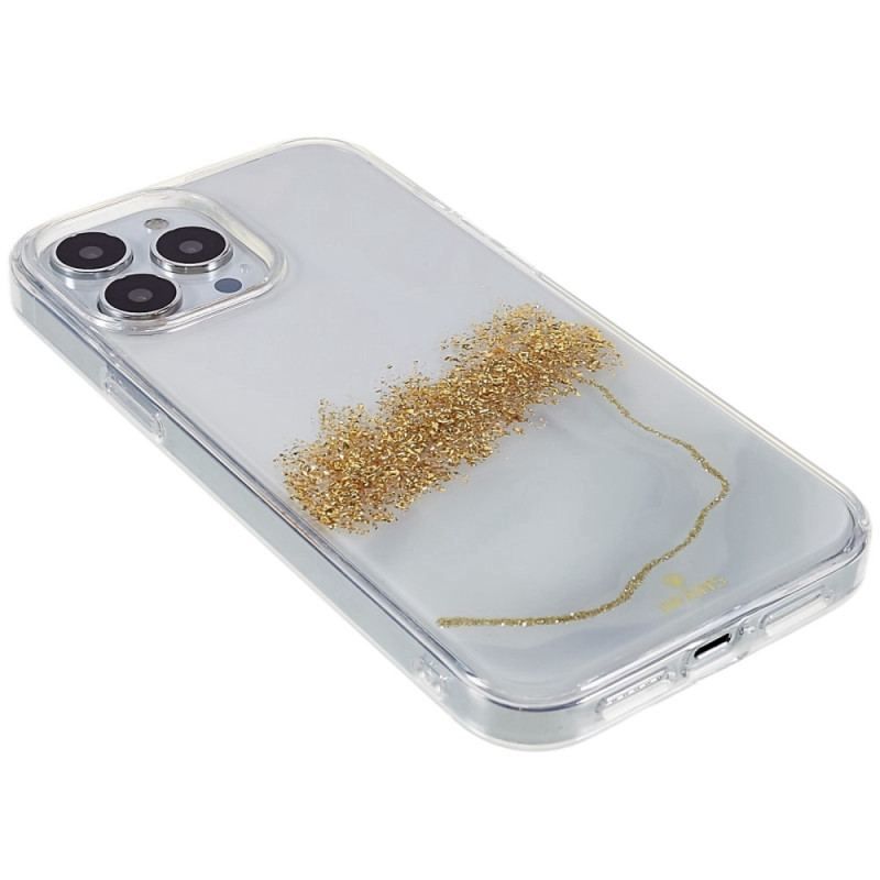 Coque iPhone 14 Pro Paillettes Art