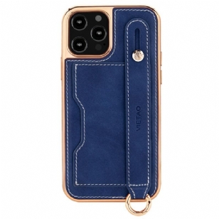 Coque iPhone 14 Pro Porte-Carte avec Sangle Support VIETAO