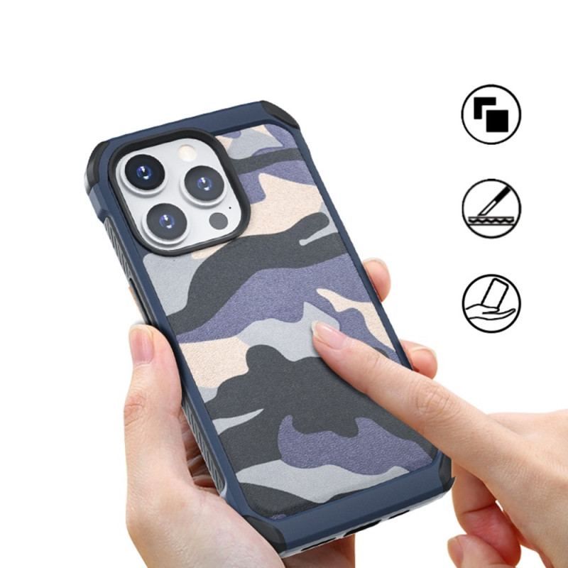 Coque iPhone 14 Pro Renforcée Camouflage