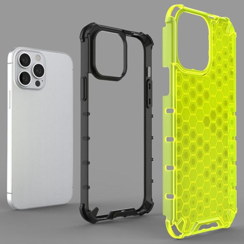 Coque iPhone 14 Pro Style Nid d'Abeille