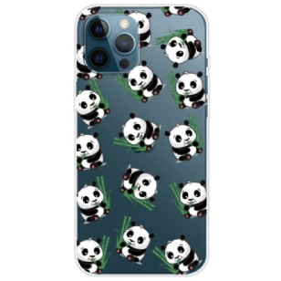 Coque iPhone 14 Pro Transparente Petits Pandas