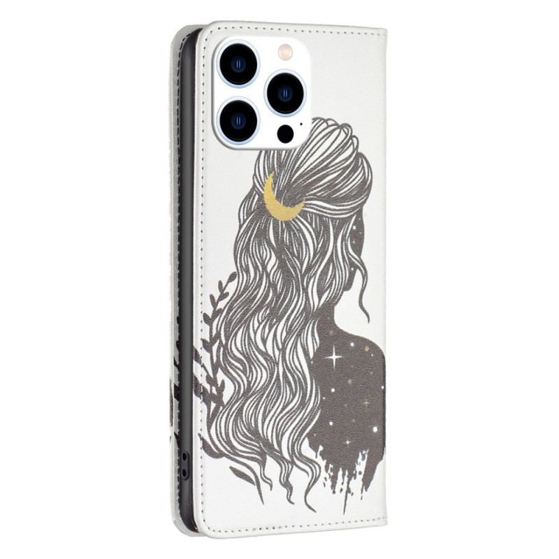 Flip Cover iPhone 14 Pro Jolie Chevelure