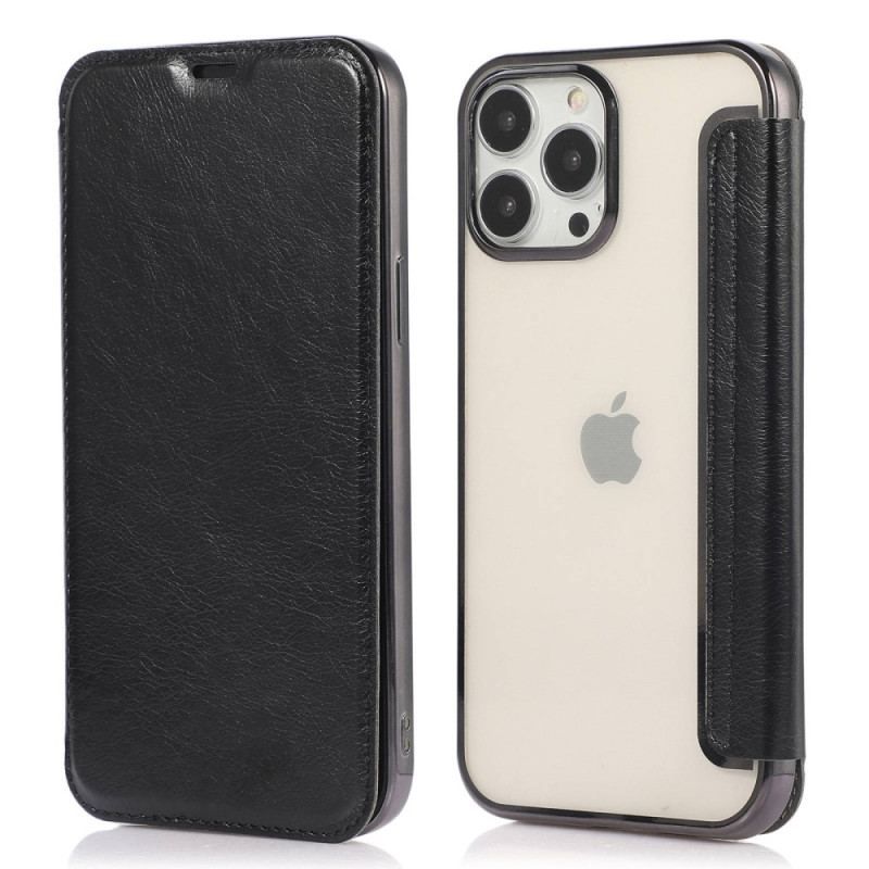 Flip Cover iPhone 14 Pro Simili Cuir Porte-Carte