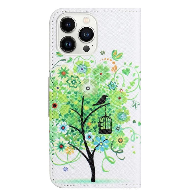 Housse iPhone 14 Pro Arbre Vert