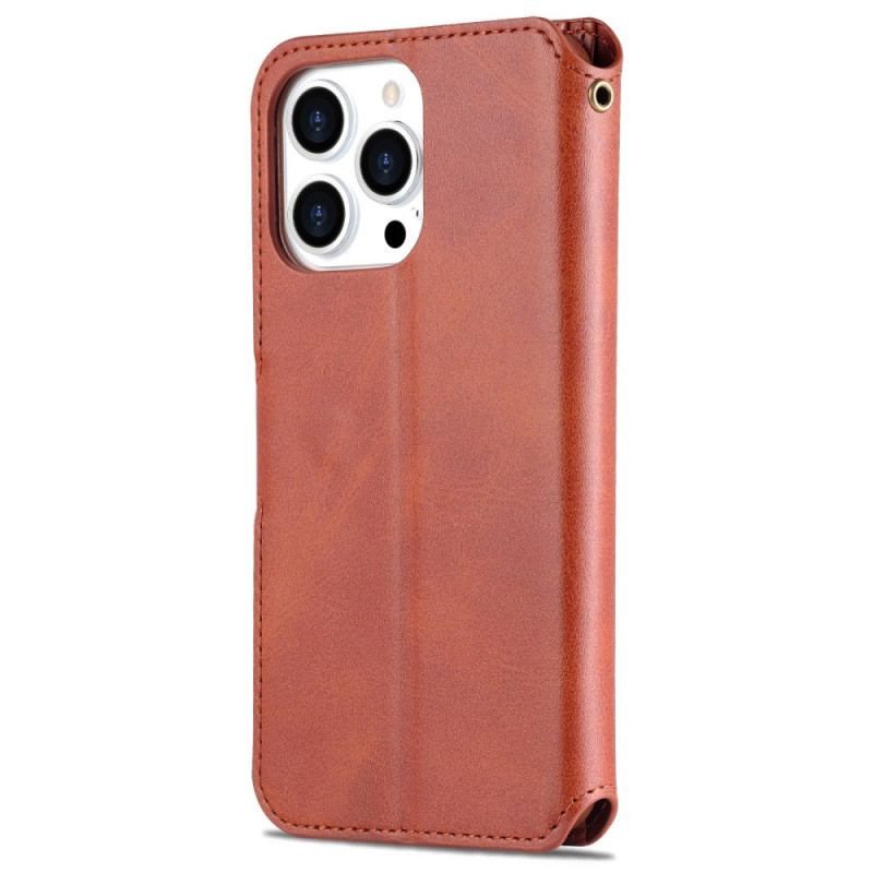 Housse iPhone 14 Pro AZNS Simili Cuir