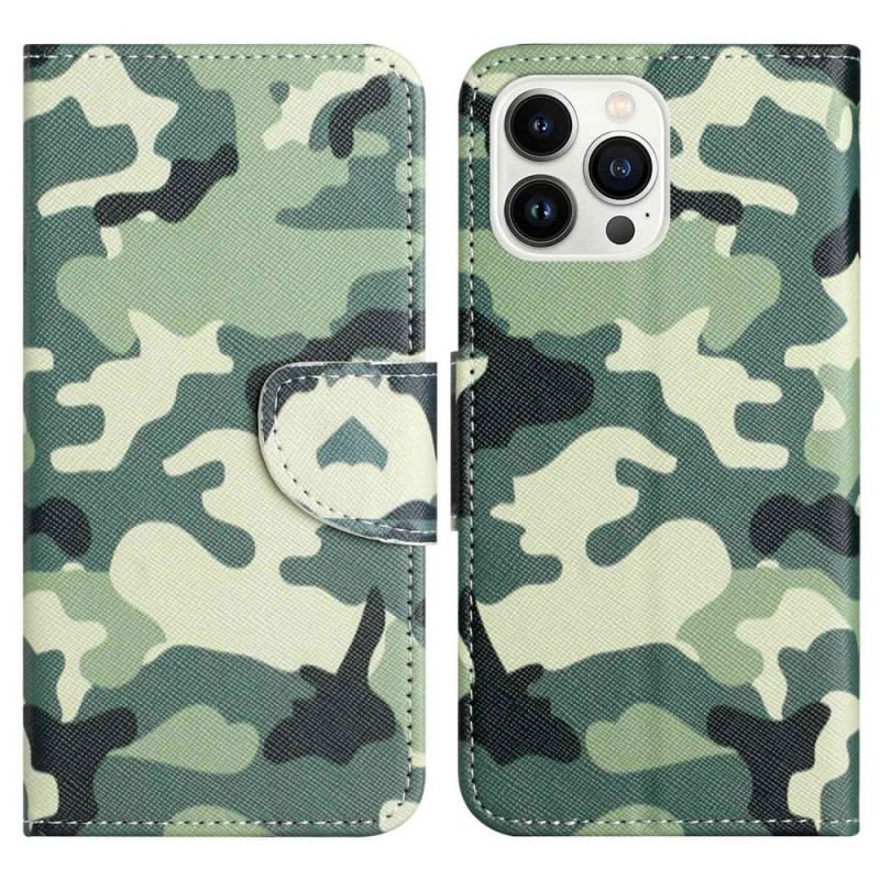 Housse iPhone 14 Pro Camouflage Militaire