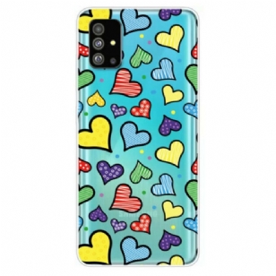 Coque Samsung Galaxy S20 Plus / S20 Plus 5G Coeurs Multicolores