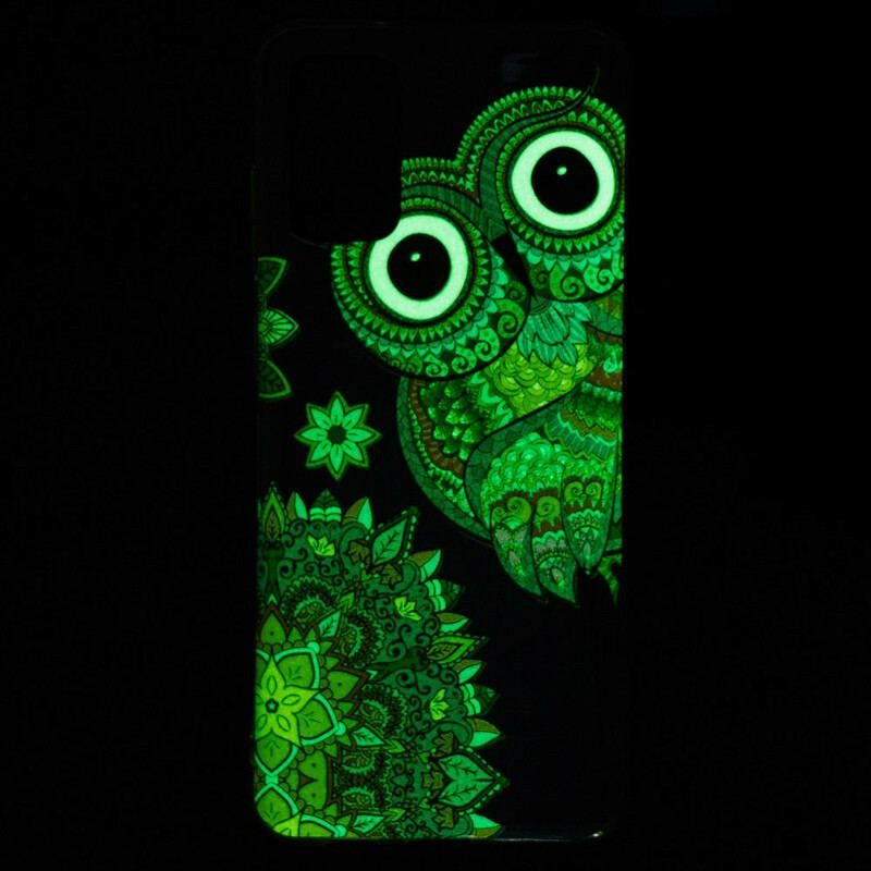 Coque Samsung Galaxy S20 Plus / S20 Plus 5G Hibou Mandala Fluorescente