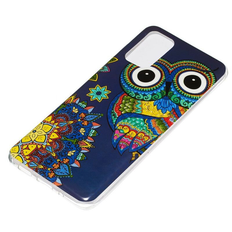 Coque Samsung Galaxy S20 Plus / S20 Plus 5G Hibou Mandala Fluorescente