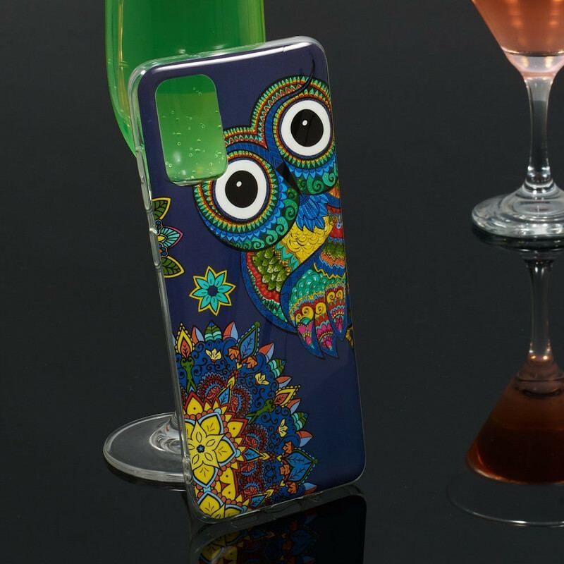 Coque Samsung Galaxy S20 Plus / S20 Plus 5G Hibou Mandala Fluorescente