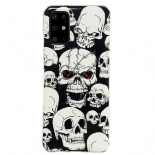 Coque Samsung Galaxy S20 Plus / S20 Plus 5G Têtes de Mort Fluorescente