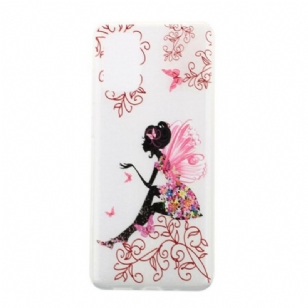 Coque Samsung Galaxy S20 Plus / S20 Plus 5G Transparente Fée Fleurie