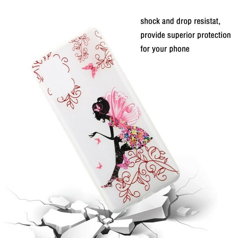 Coque Samsung Galaxy S20 Plus / S20 Plus 5G Transparente Fée Fleurie