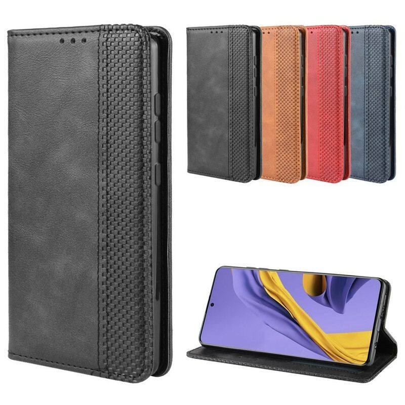 Flip Cover Samsung Galaxy S20 Plus / S20 Plus 5G Effet Cuir Vintage Stylisé