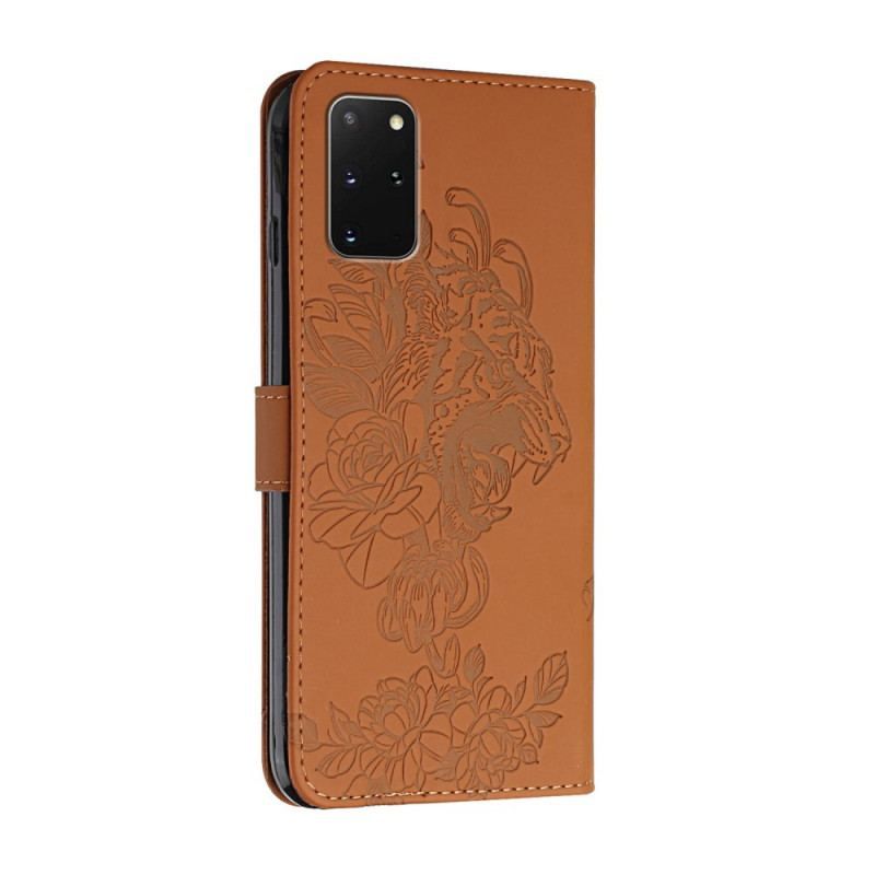 Housse Samsung Galaxy S20 Plus / S20 Plus 5G Tigre Baroque à Lanière