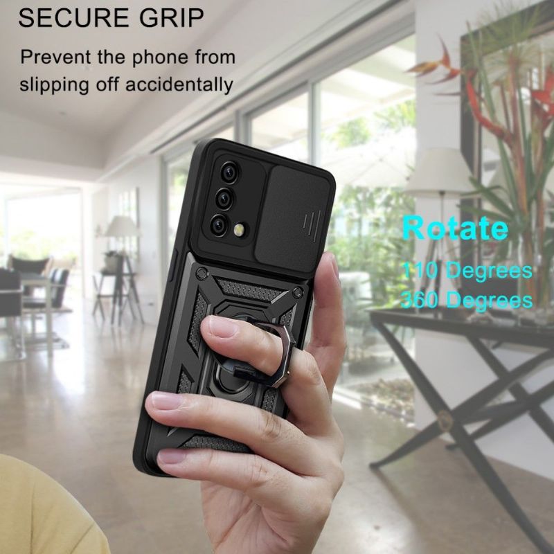 Coque Oppo A74 4G Camera Slide Fonction Support