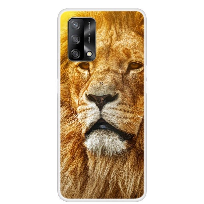 Coque Oppo A74 4G Golden Lion