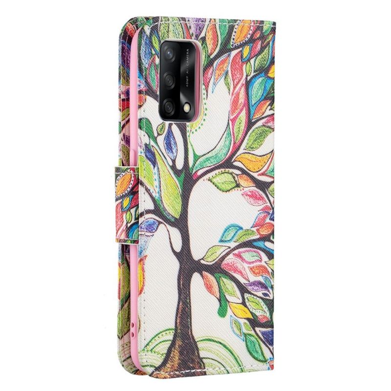 Housse Oppo A74 4G dessin arbre