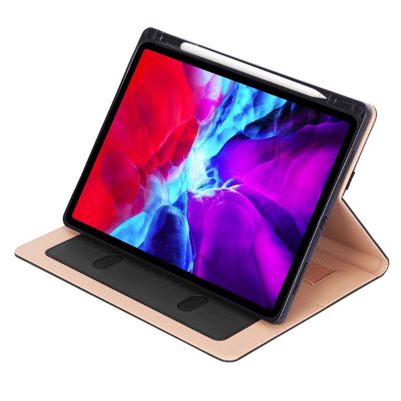 Housse iPad Pro 12.9 (2020) simili cuir avec anse