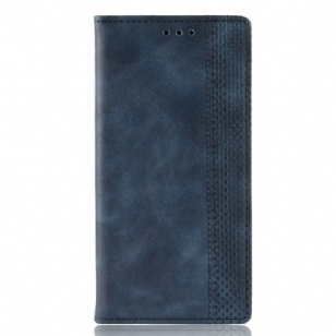 Flip Cover Realme X50 Pro Effet Cuir Vintage Stylisé