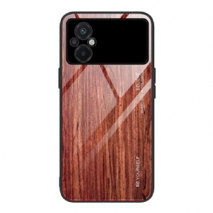 Coque Poco M4 5G Verre Trempé Design Bois