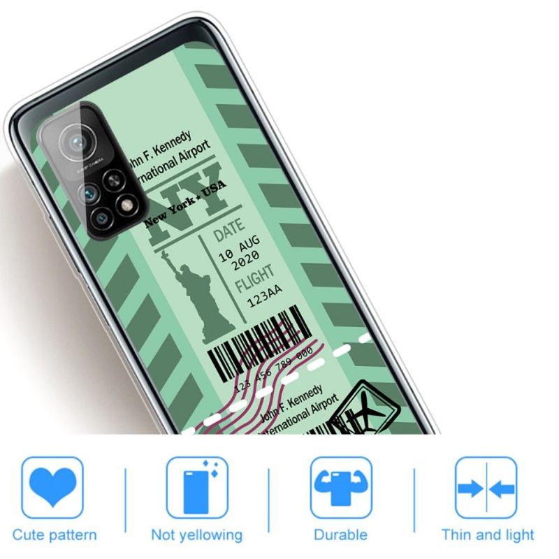 Coque Xiaomi Mi 10T / 10T Pro Boarding Pass 01 New York