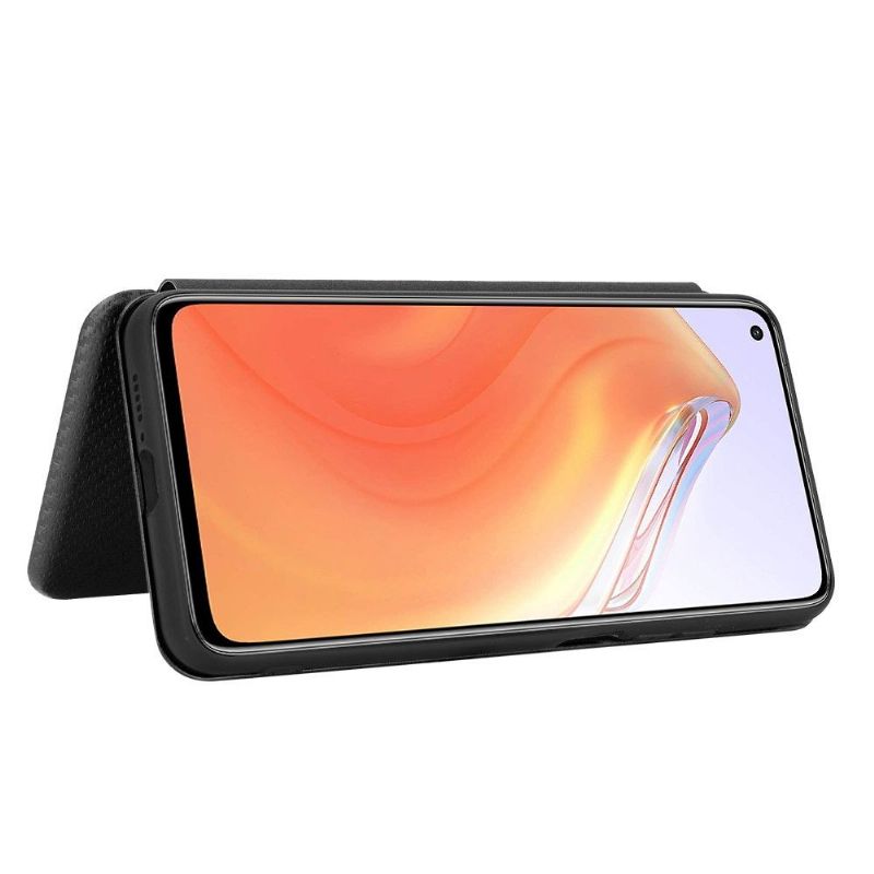 Housse Xiaomi Mi 10T / 10T Pro simili cuir style fibre de carbone