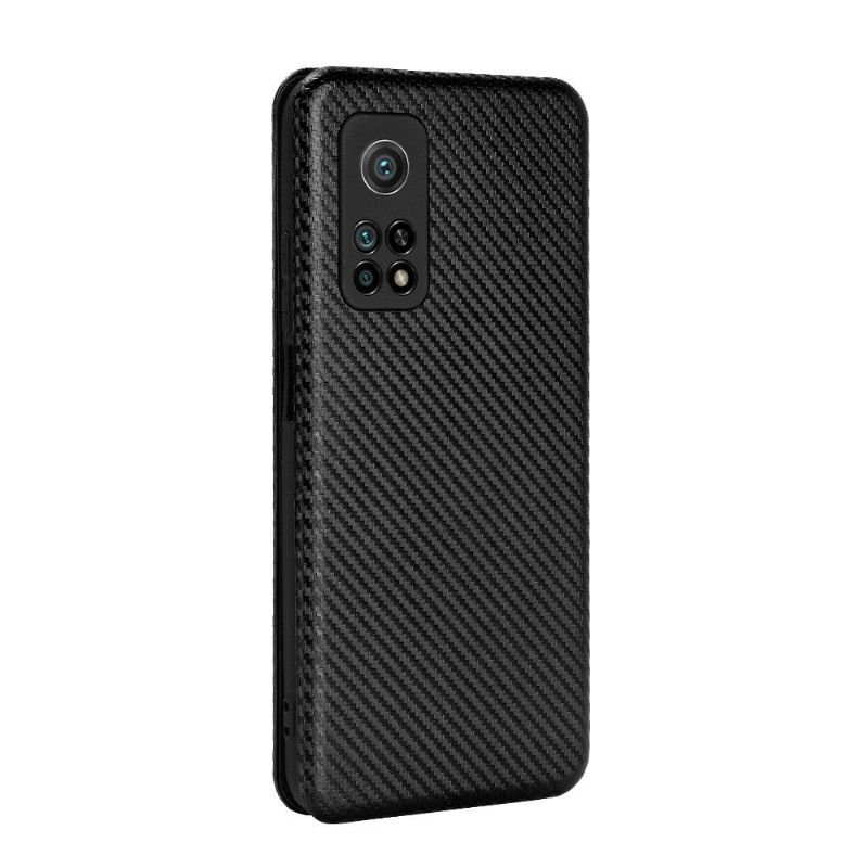 Housse Xiaomi Mi 10T / 10T Pro simili cuir style fibre de carbone