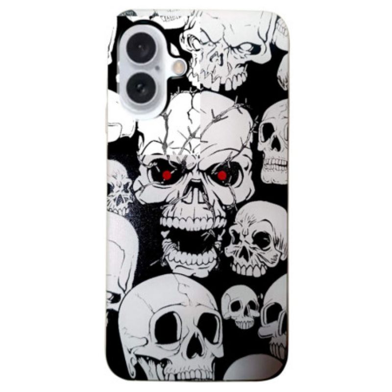 Coque iPhone 16 Plus Crânes