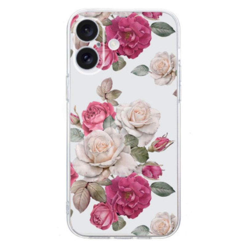 Coque iPhone 16 Plus Jolies Pivoines