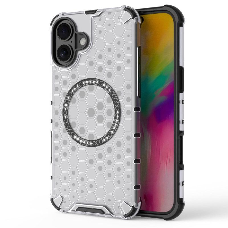 Coque iPhone 16 Plus Magnétique Nid d'Abeille