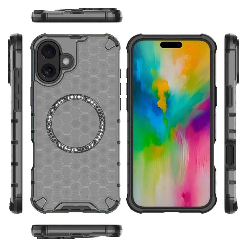 Coque iPhone 16 Plus Magnétique Nid d'Abeille