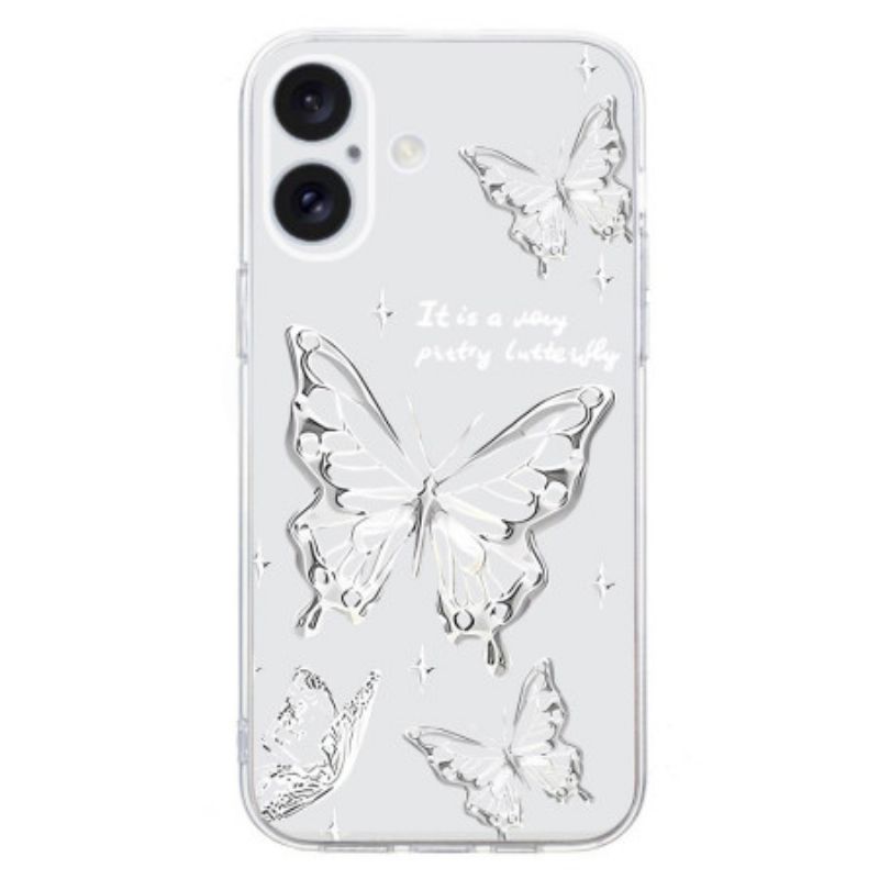 Coque iPhone 16 Plus Papillons