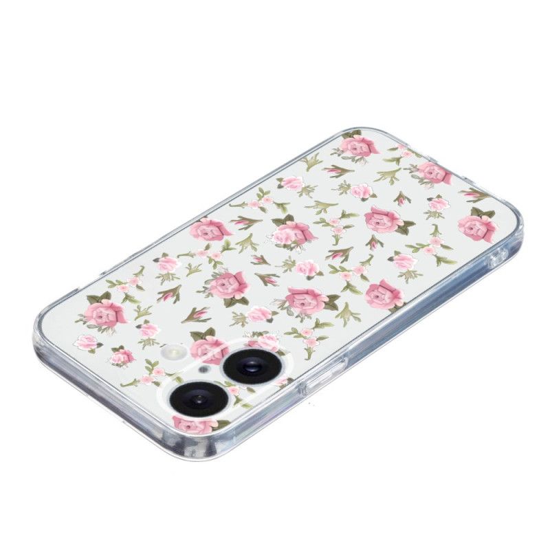 Coque iPhone 16 Plus Petites Fleurs Roses