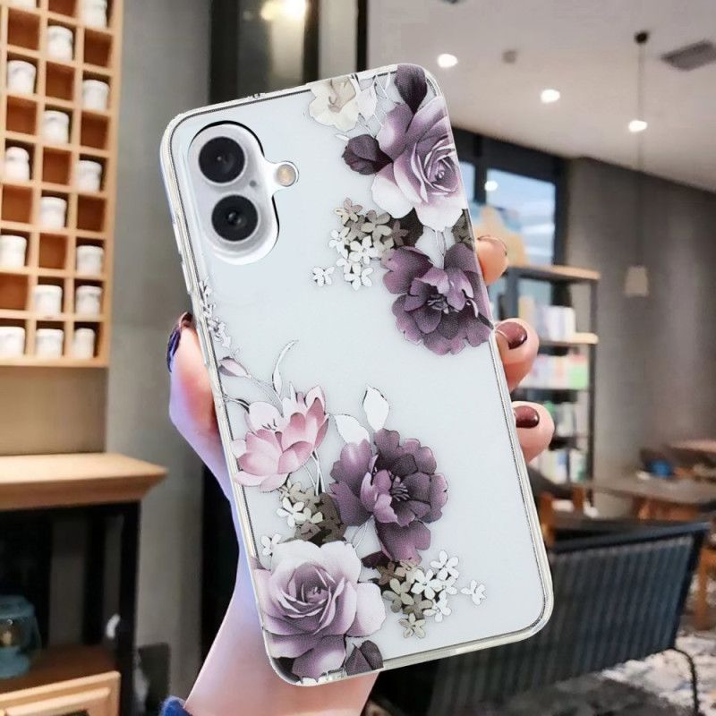 Coque iPhone 16 Plus Pivoines