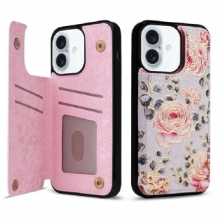 Coque iPhone 16 Plus Protection RFID Florale