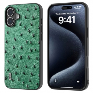 Coque iPhone 16 Plus Texture Autruche ABEEL