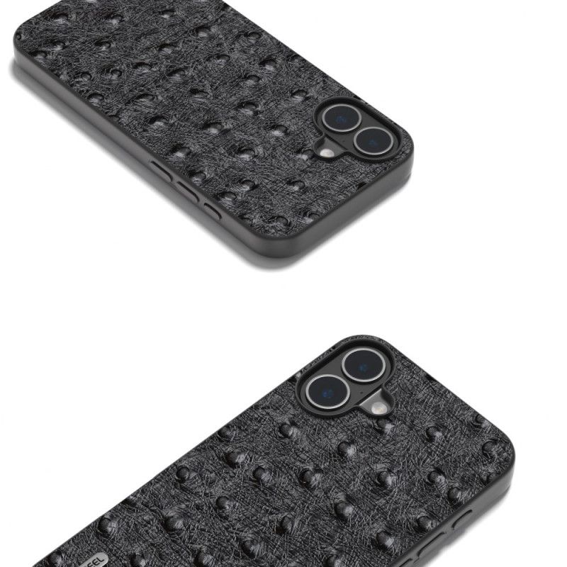 Coque iPhone 16 Plus Texture Autruche ABEEL