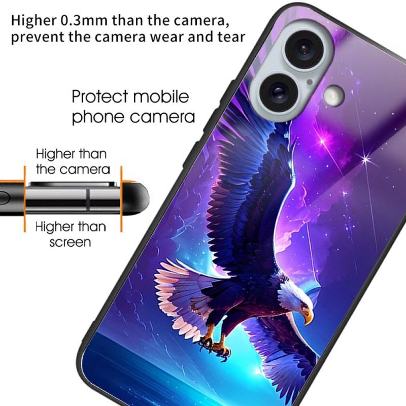 Coque iPhone 16 Plus Verre Trempé Aigle Volant