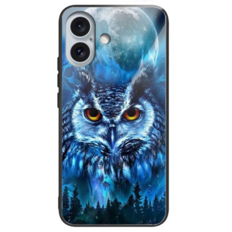 Coque iPhone 16 Plus Verre Trempé Chouette des Forêts