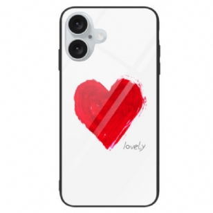 Coque iPhone 16 Plus Verre Trempé Coeur